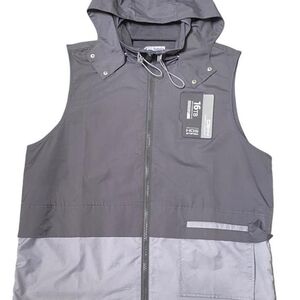 C2H4 Vest Grey Brand New Removable Hood Men's Size Large